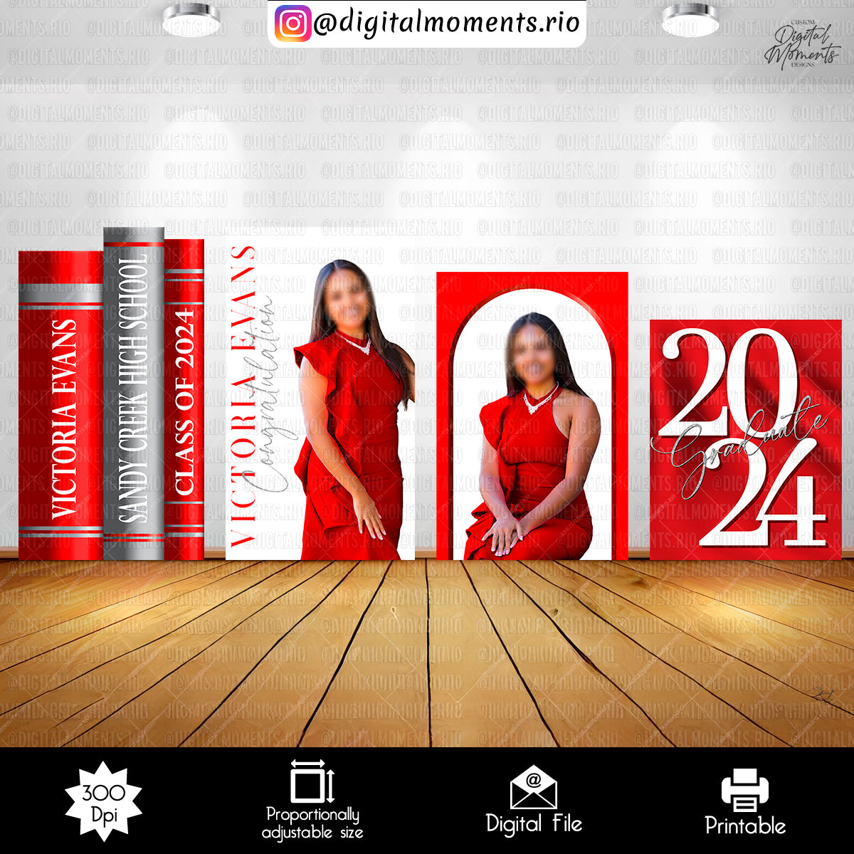 Graduation Books Victoria 8x8 3, events, custom, panel, graduation, wall, design