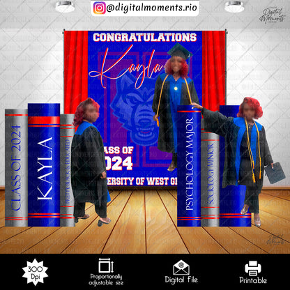 Graduation Kayla 6x8, events, custom, panel, graduation, wall, design