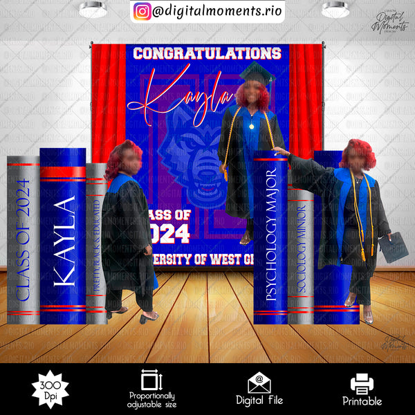 Graduation Panel Wall Custom Design, Custom Digital File | Digital Download for Events for Events. arts, backdrop, backdrop-sign, celebratio…