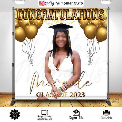 Graduation Miracle 8x8, events, custom, picture, graduation, 8x8, backdrop