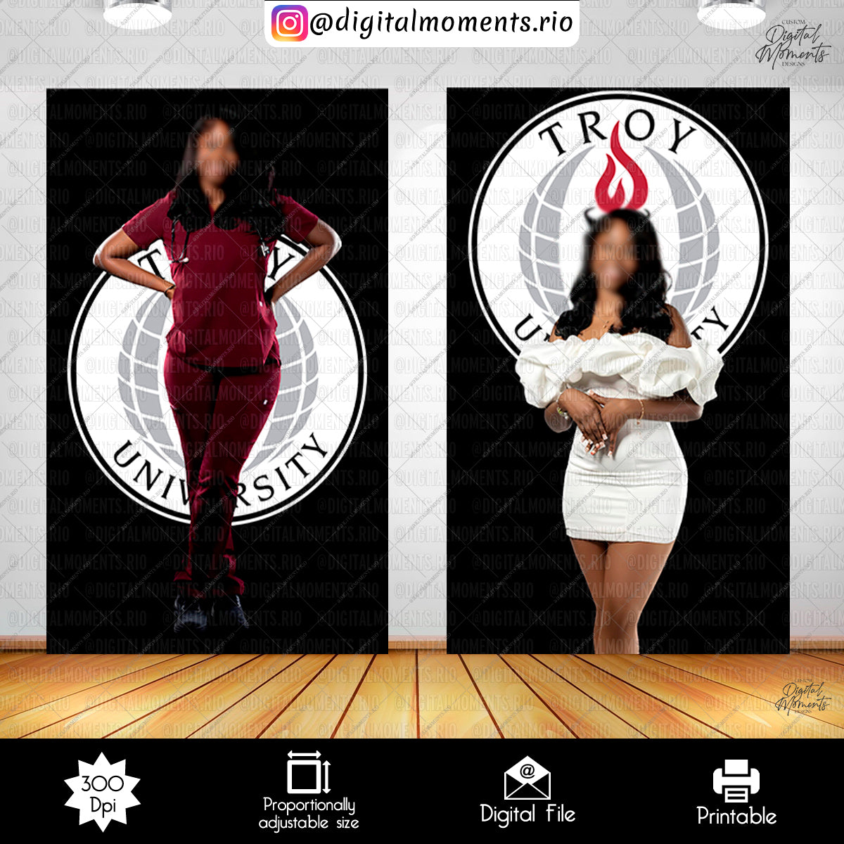 Graduation Troy University 5x8 01, events, custom, panel, graduation, wall, design