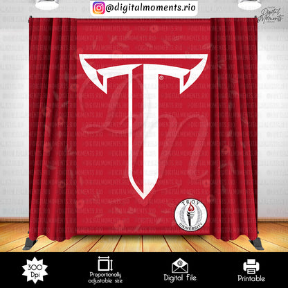 Graduation Troy University 5x8, events, custom, graduation, logo, backdrop, design, 5x8