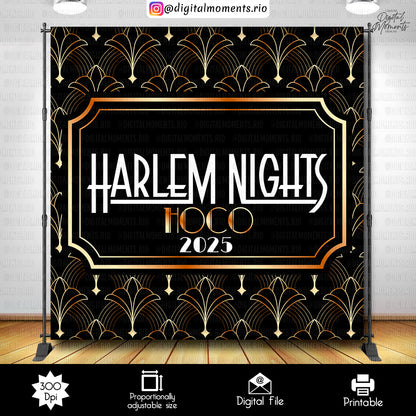 Great Gatsby 8x8 Custom Backdrop, Custom Digital File | Digital Download for Events