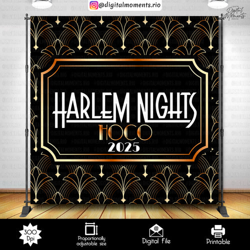 Great Gatsby 8x8 Custom Backdrop, Custom Digital File | Digital Download for Events
