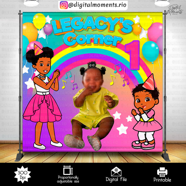 Gracie's Corner 8x8 Custom Backdrop, Custom Digital File | Digital Download for Events for Events. 8x8, arts, backdrop, backdrop-sign, celeb…