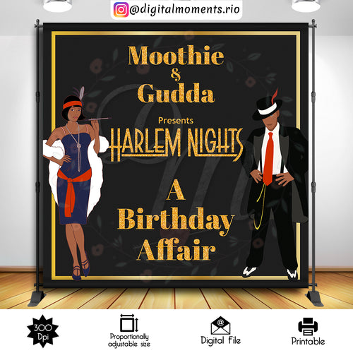 Harlem Nights   6x6, harlem, events, nights, custom, 8x8, backdrop