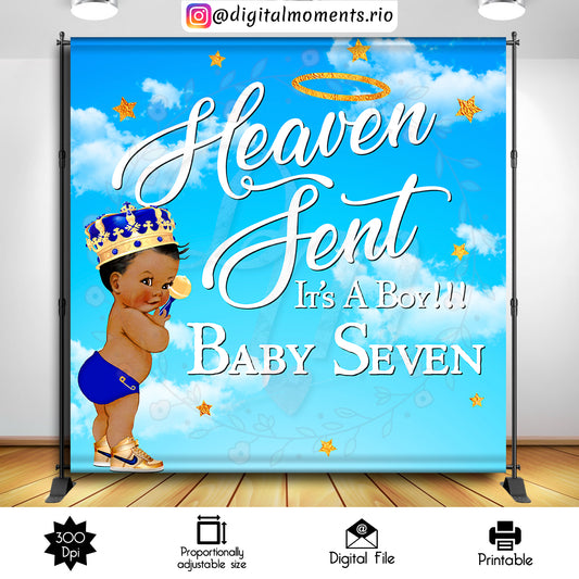 Heaven Sent 8x8 Diseño de fondo personalizado, solo archivo digital