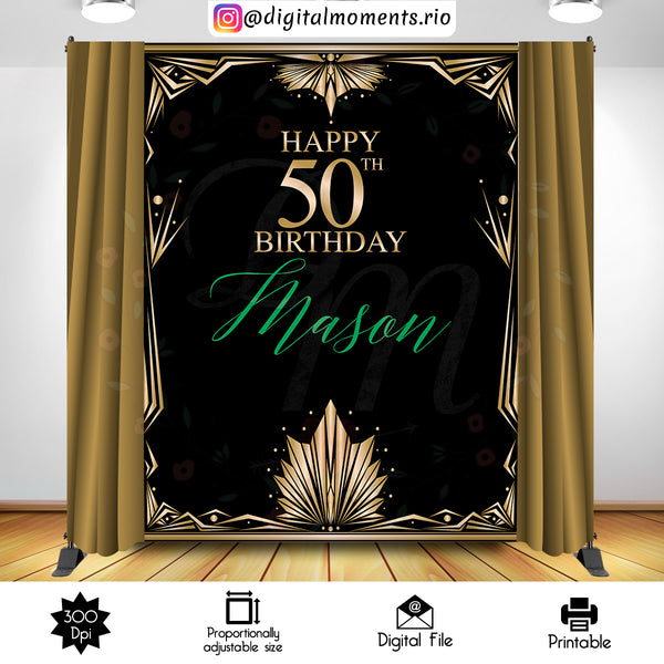 Harlem Nights 6x8 Custom Backdrop, Digital file only | Custom Digital Download for Kids Party or Event