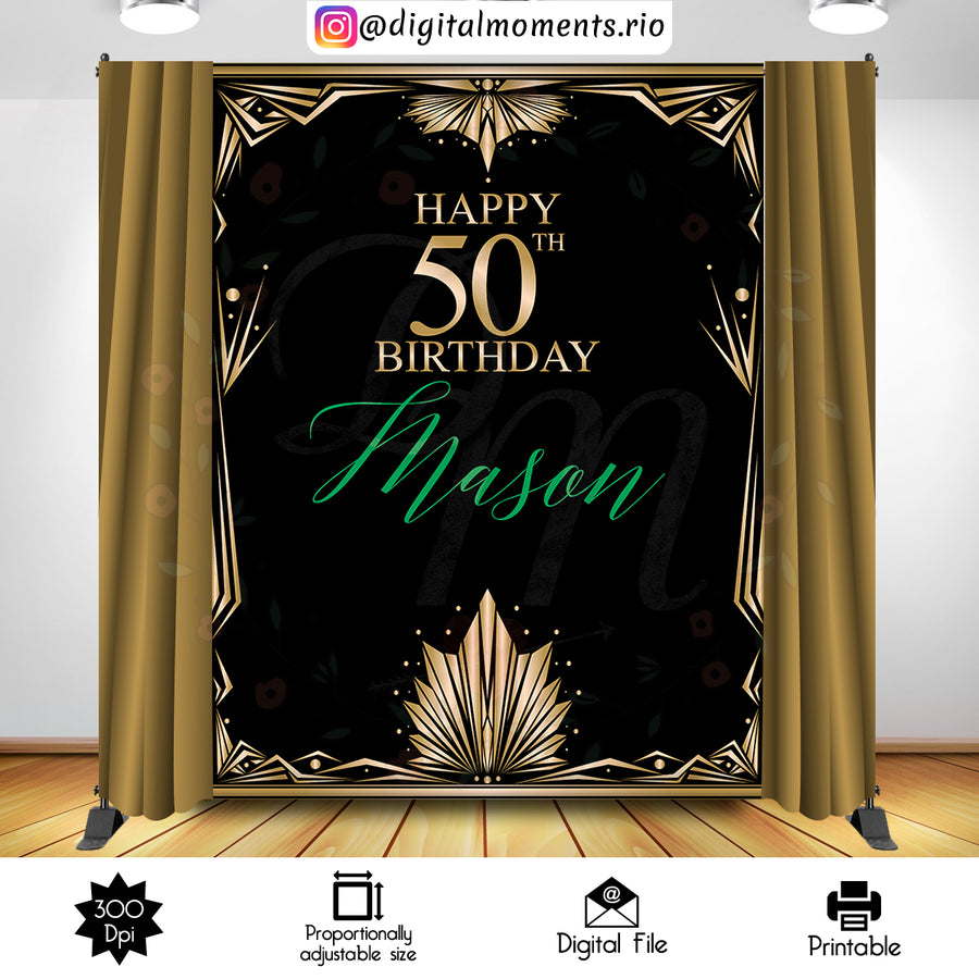 Harlem Nights 6x8 Custom Backdrop, Digital file only | Custom Digital Download for Kids Party or Event