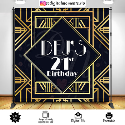 Harlem Nights - Backdrop - Birthday