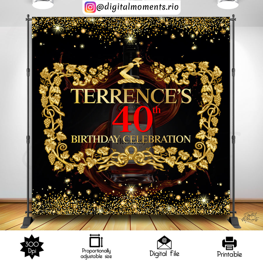 Hennything is Possible Birthday 8x8 Custom Backdrop Design, Digital file only | Custom Digital Download for Kids Party or Event