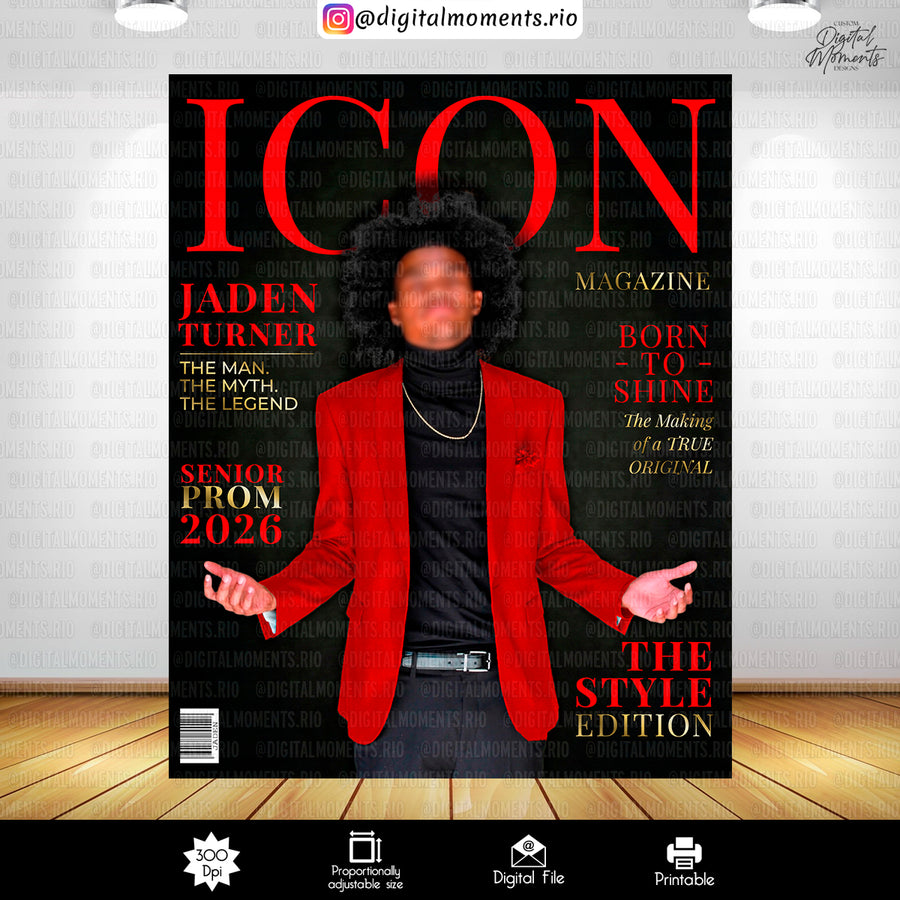 Magazine Cover - Backdrop - Graduation