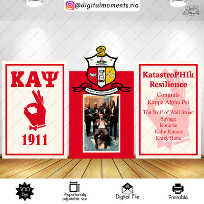 Kay 4x6 Left, events, custom, panel, graduation, wall, design