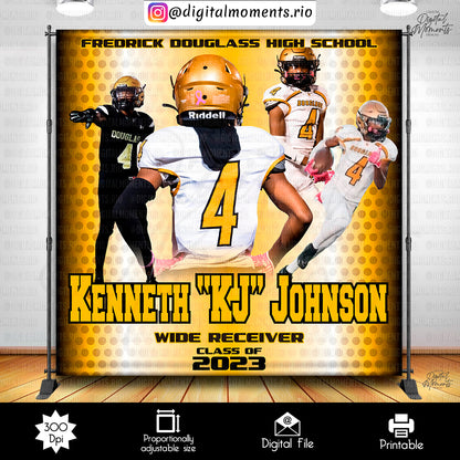 Kj Graduation 4x4, events, custom, graduation, 8x8, backdrop, design
