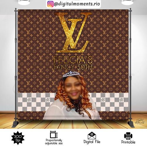 Louis Vuitton Felicia 8x8, events, custom, louis, picture, vuitton, 8x8, backdrop