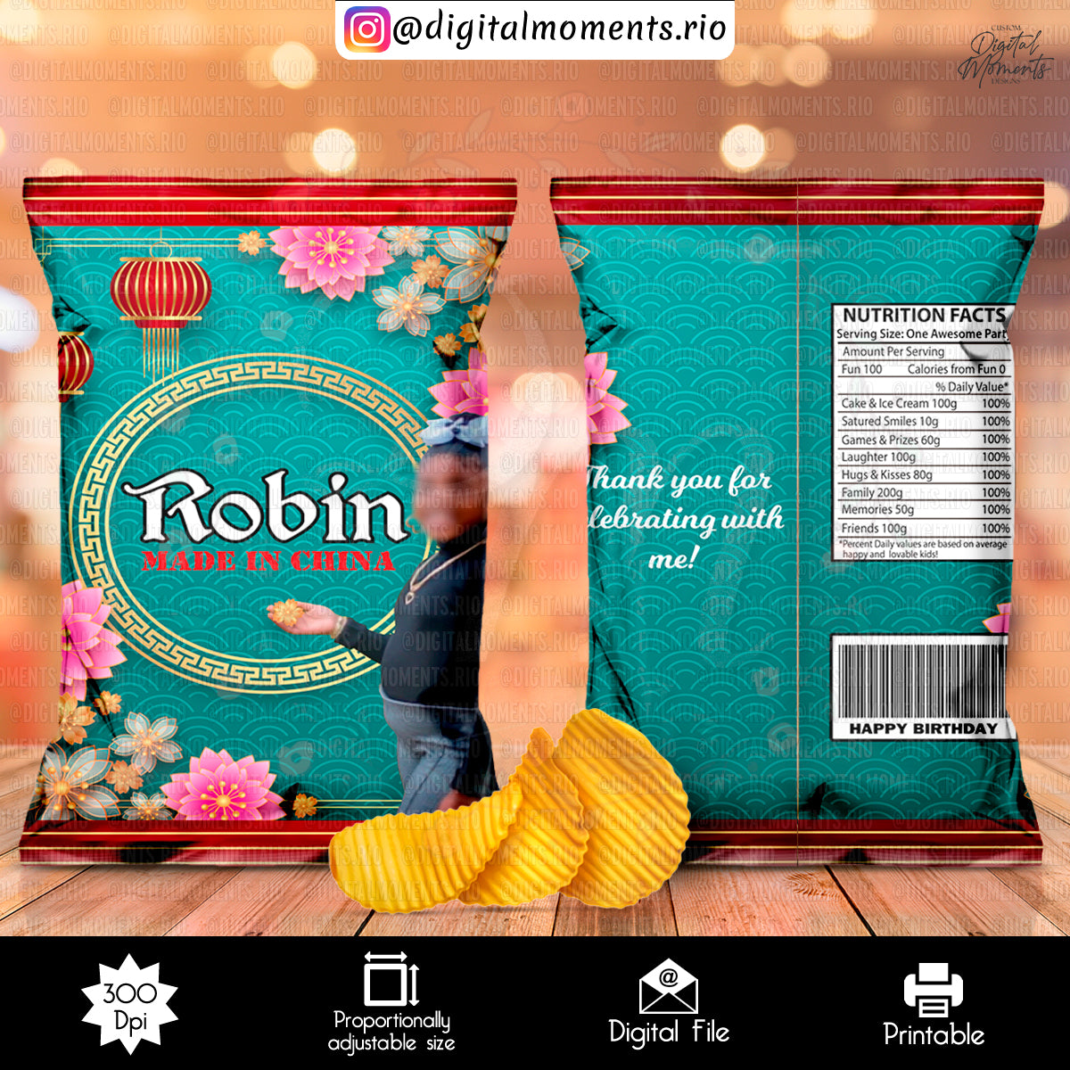 Made In China Chip Bag, events, made, china, custom, bag, design, chip
