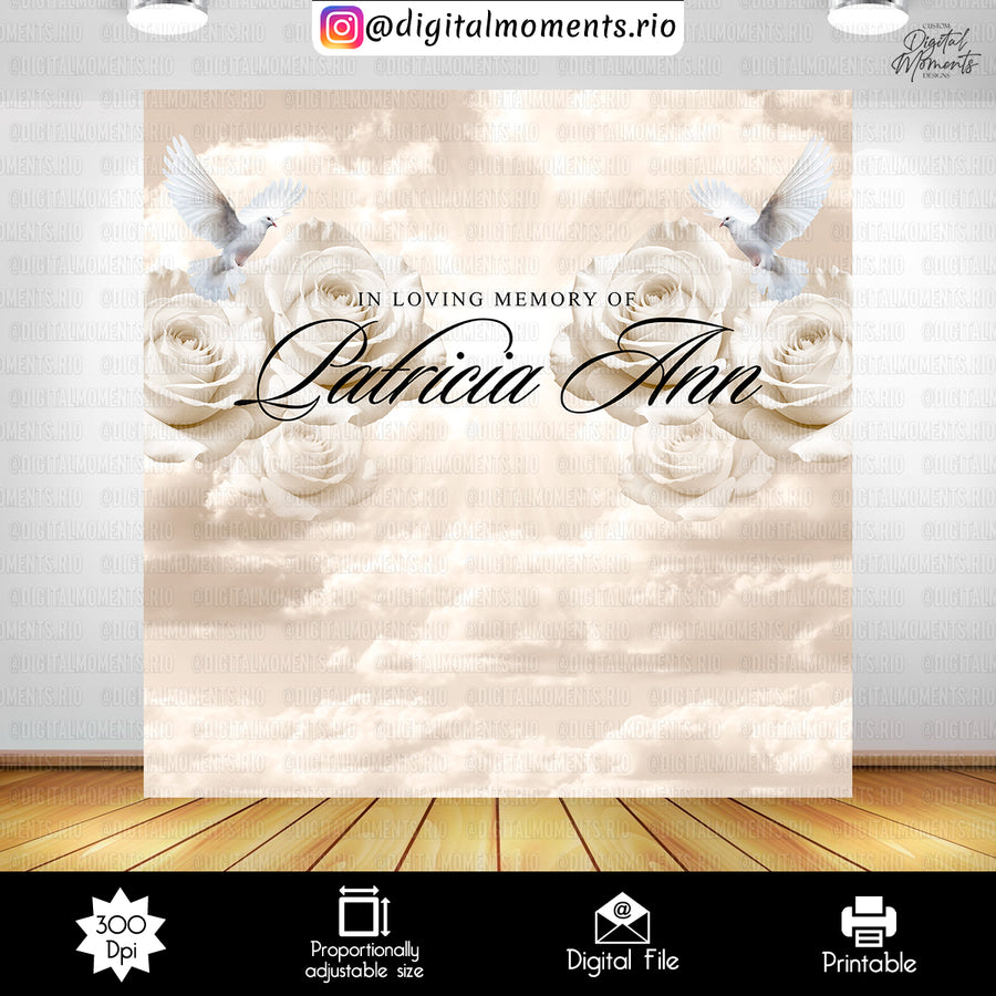 Memorial 8x8 Custom Backdrop Design, Custom Digital File ...