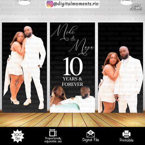 Mike Maya 4x8 04, wedding, events, custom, panel, design, wall, anniversary