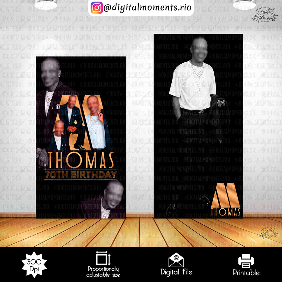 Motown Birthday Panel Wall Custom Design, Custom Digital ...