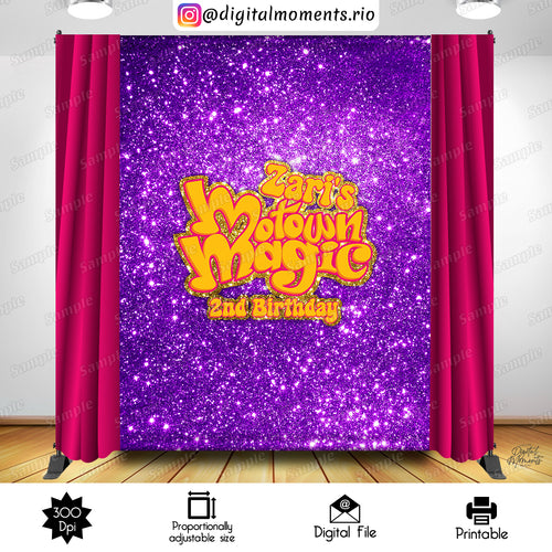 Motown Magic 6x8 02, events, custom, design, motown, backdrop, 6x8, magic