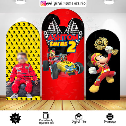 Mickey Racers 4x8, designs, events, mickey, custom, racers, roadster, wall