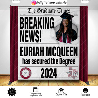 Breaking News - Backdrop - Birthday