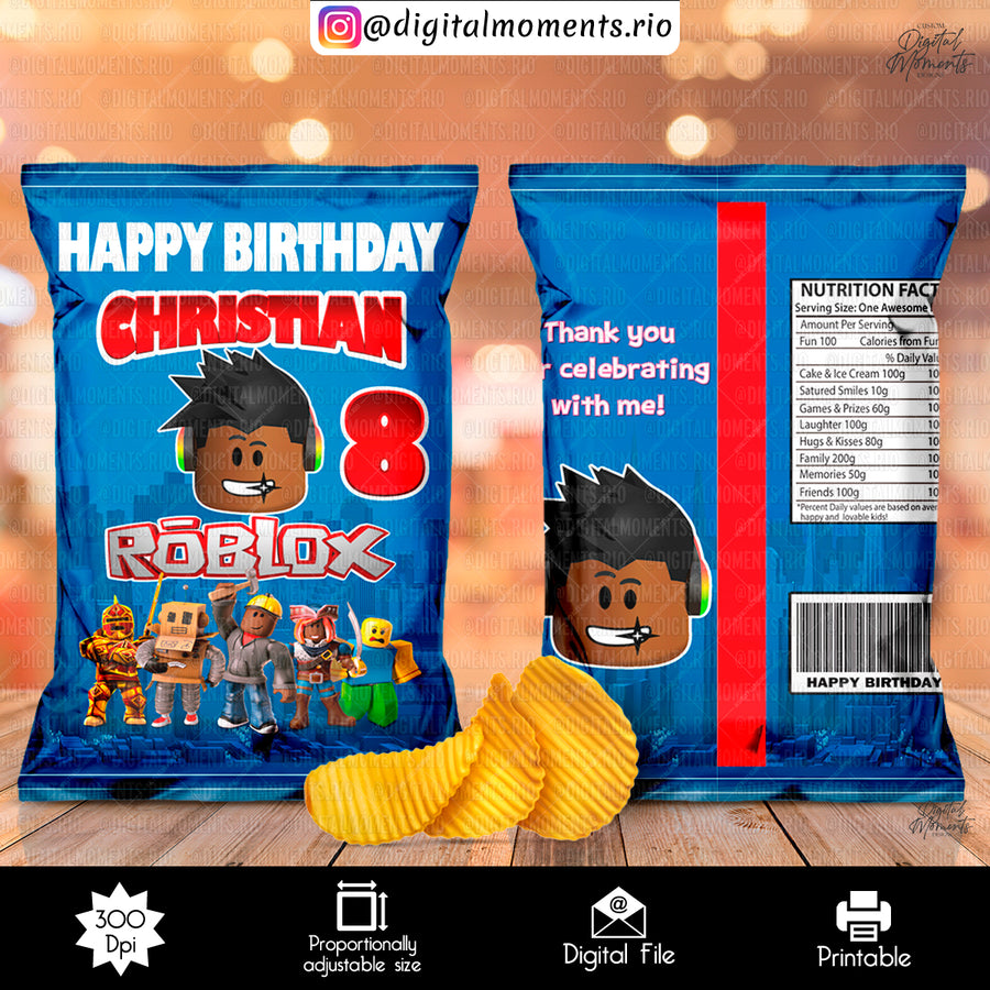 Roblox Custom Chip Bag Design - Digital File | Digital Do...
