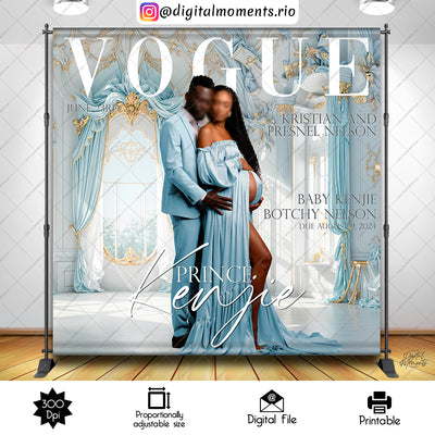 Magazine Cover - Backdrop - Birthday