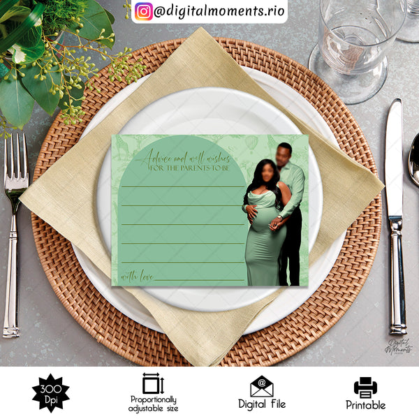 Toile De Jouy - Card - Baby Shower