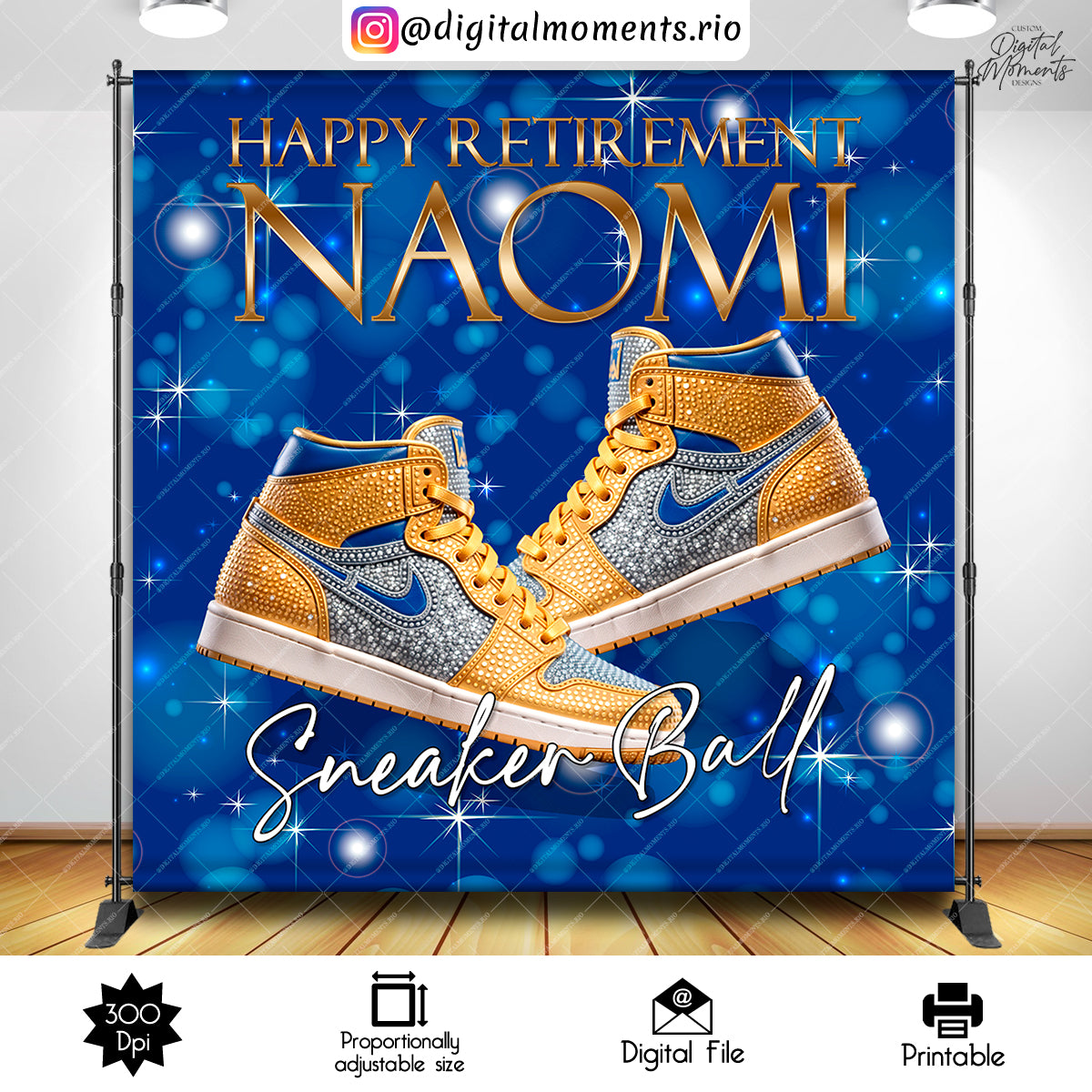 Sneakers Naomi 8x8, events, custom, ball, 8x8, sneaker, backdrop