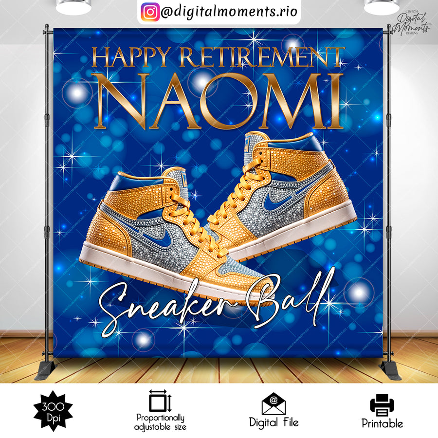 Sneaker Ball 8x8 Custom Backdrop, Digital file only | Custom Digital Download for Event