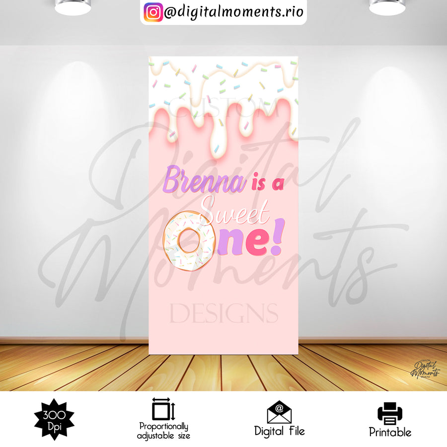 Candyland 4x7 Sweet One Panel Custom Design, Digital file only | Custom Digital Download for Kids Party or Event