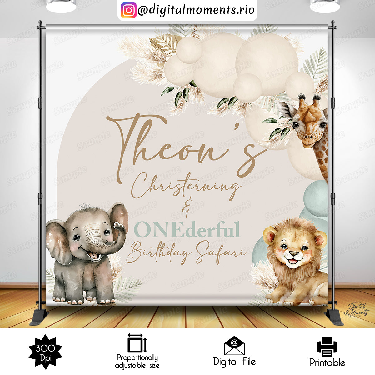 Diseño de fondo personalizado para eventos - Archivo digital