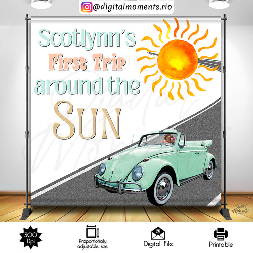 Trip Vw 8x8, events, custom, sun, birthday, first, trip, 8x8, around, backdrop, design