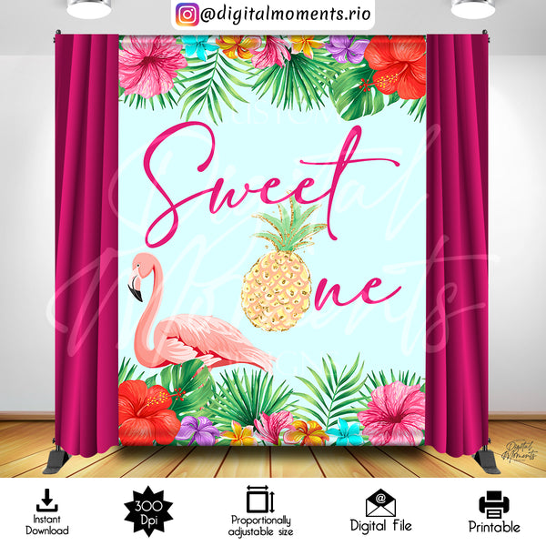 Tropical 6x8 Digital Backdrop Design, Instant Download | Digital Download for Events - Instant Digital Download. 6x8, arts, backdrop, backdr…