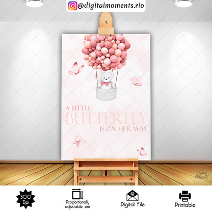 Teddy Bear 24x36 Welcome Sign Custom Design, Digital file only | Digital Download for Events