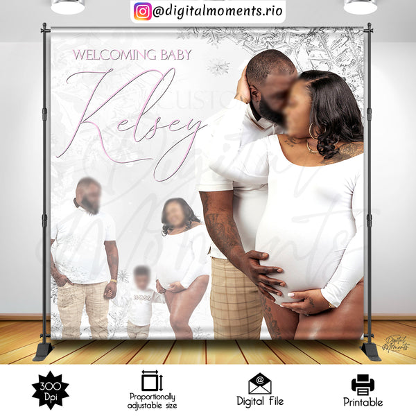 Winter Wonderland 8x8 Custom Backdrop with 2 pictures, Custom Digital File | Digital Download for Events for Events. 2, 8x8, arts, backdrop,…