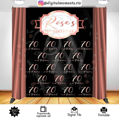 Step and Repeat - Backdrop - Birthday