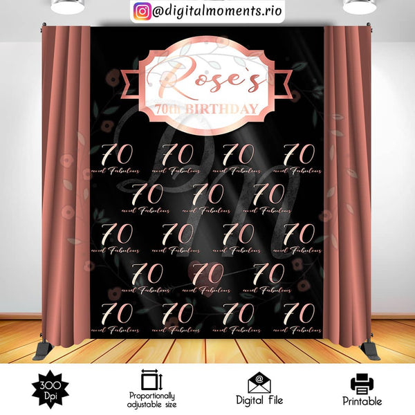 Step and Repeat 6x8 Custom Backdrop, Digital file only | Custom Digital Download for Kids Party or Event