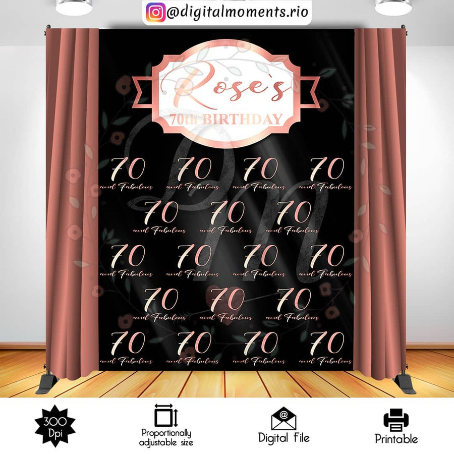 Step and Repeat 6x8 Custom Backdrop, Digital file only | Custom Digital Download for Kids Party or Event