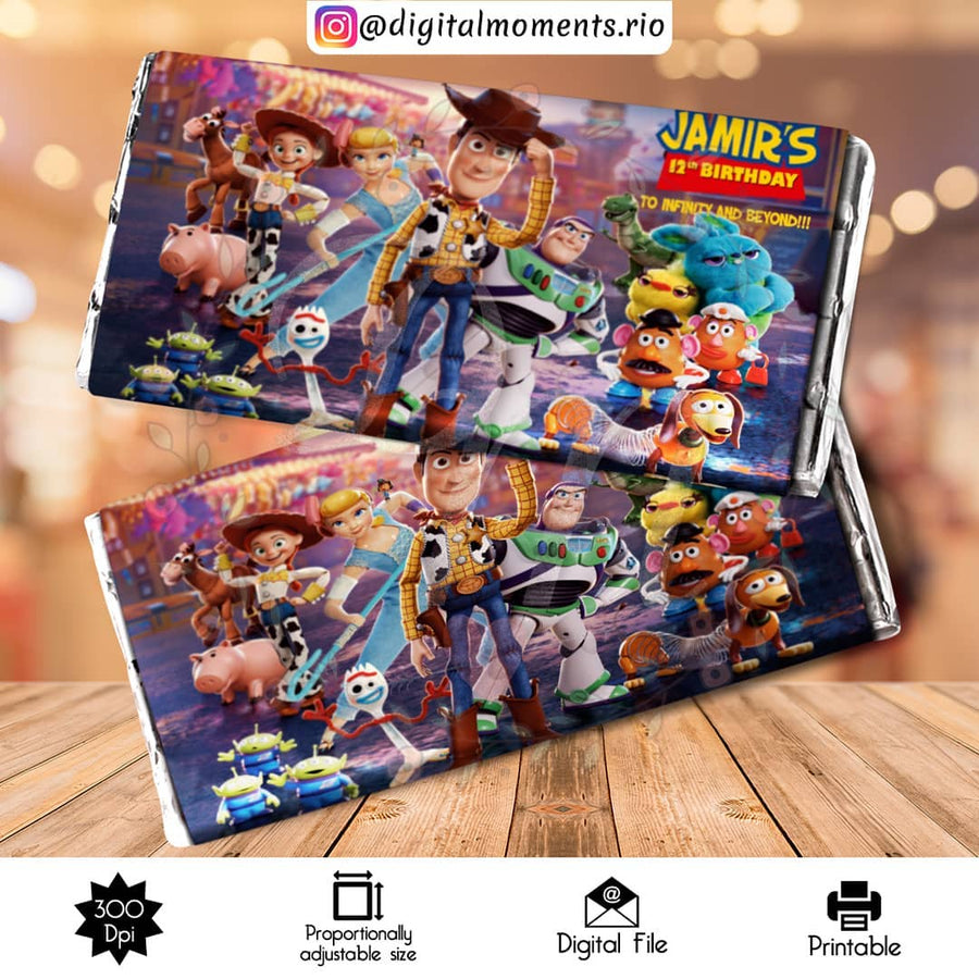 Toy Story Custom Candy Bar Wrapper, Digital file only | Custom Digital Download for Kids Party or Event
