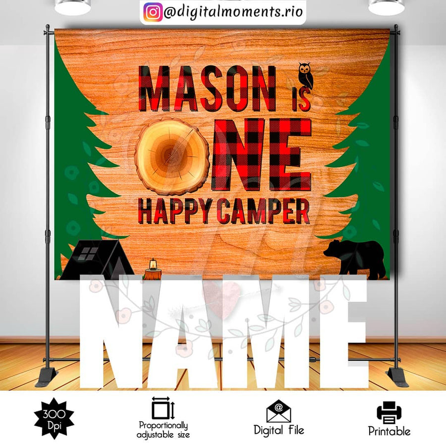 The Big One 8x6 Custom Backdrop, Digital file only | Custom Digital Download for Kids Party or Event