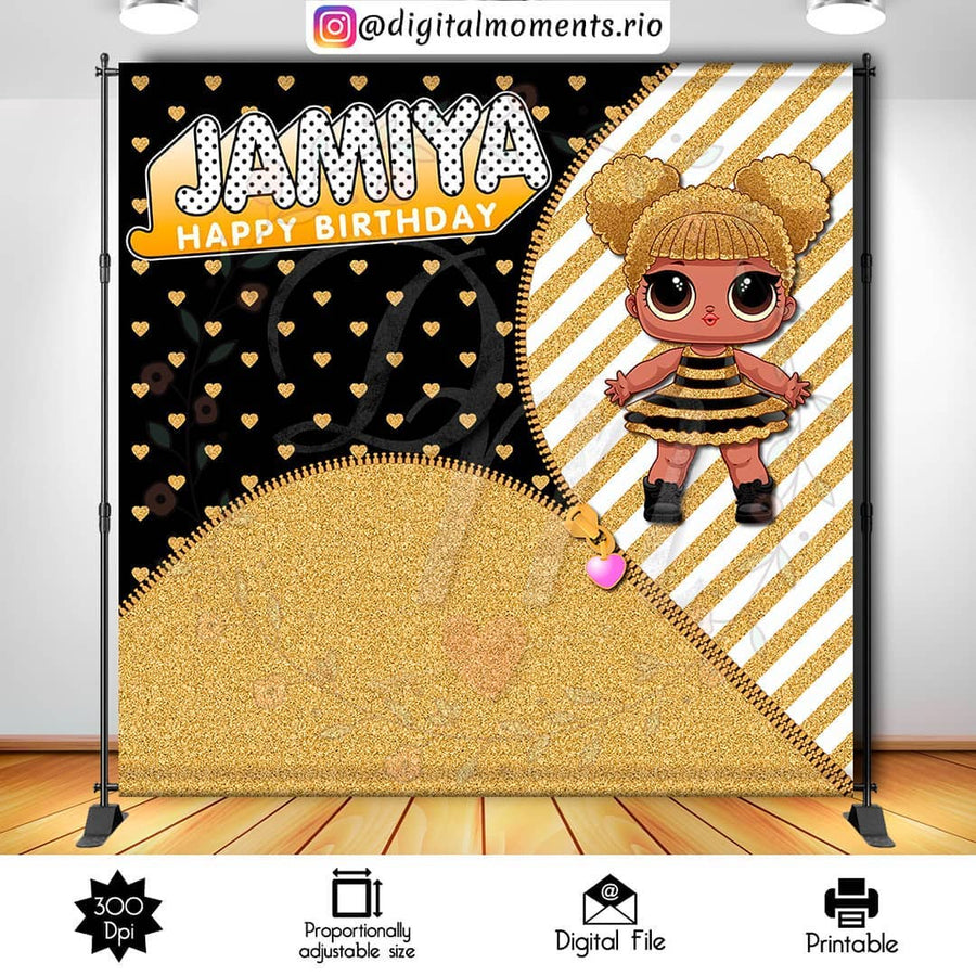 LOL Surprise 8x8 Custom Backdrop, Digital file only | Custom Digital Download for Kids Party or Event