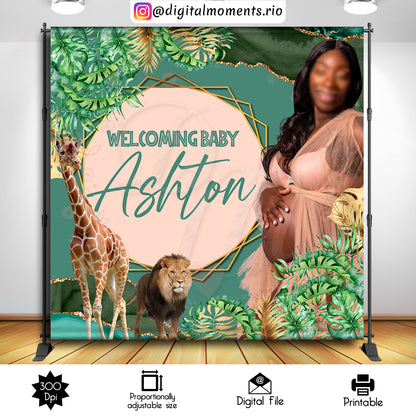 Safari 8x8 Custom Backdrop with 1 picture, Digital file only