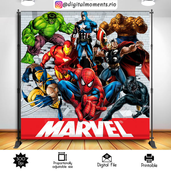 Avengers 8x8 Custom Backdrop, Custom Digital File | Digital Download for Events for Events. 8x8, arts, avengers, backdrop, backdrop-sign, ce…