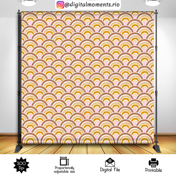 Boho Rainbow 8x8 Custom Backdrop, Custom Digital File | Digital Download for Events for Events. 8x8, arts, backdrop, backdrop-sign, boho, ce…