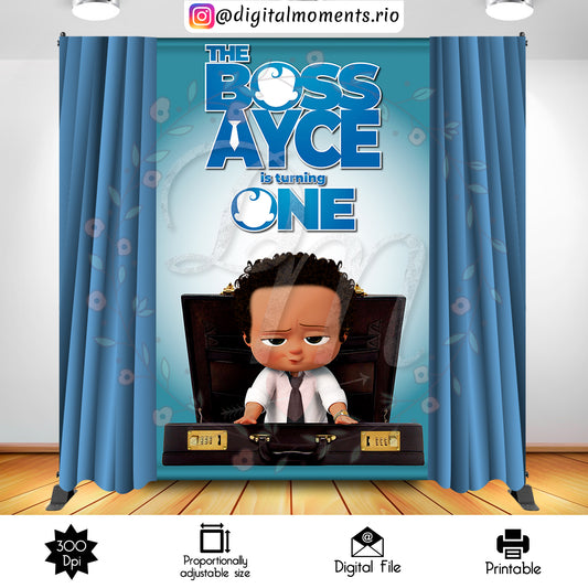 Boss Baby 5x8 Fondo personalizado, solo archivo digital