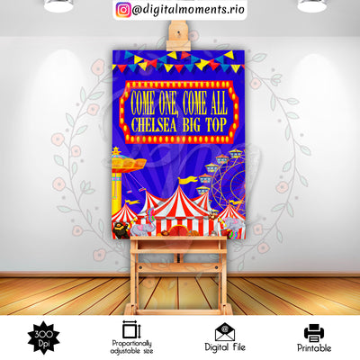 Carnaval 2x3 Signo personalizado, solo archivo digital