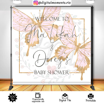 Butterflies 8x8, events, custom, butterflies, 8x8, backdrop