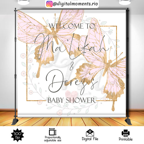 Butterflies 8x8 Custom Backdrop, Digital file only